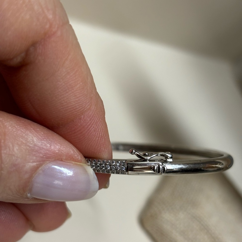 Lafonn Classic Platinum-Plated Simulated Diamond Bracelet - Picture 4 of 9